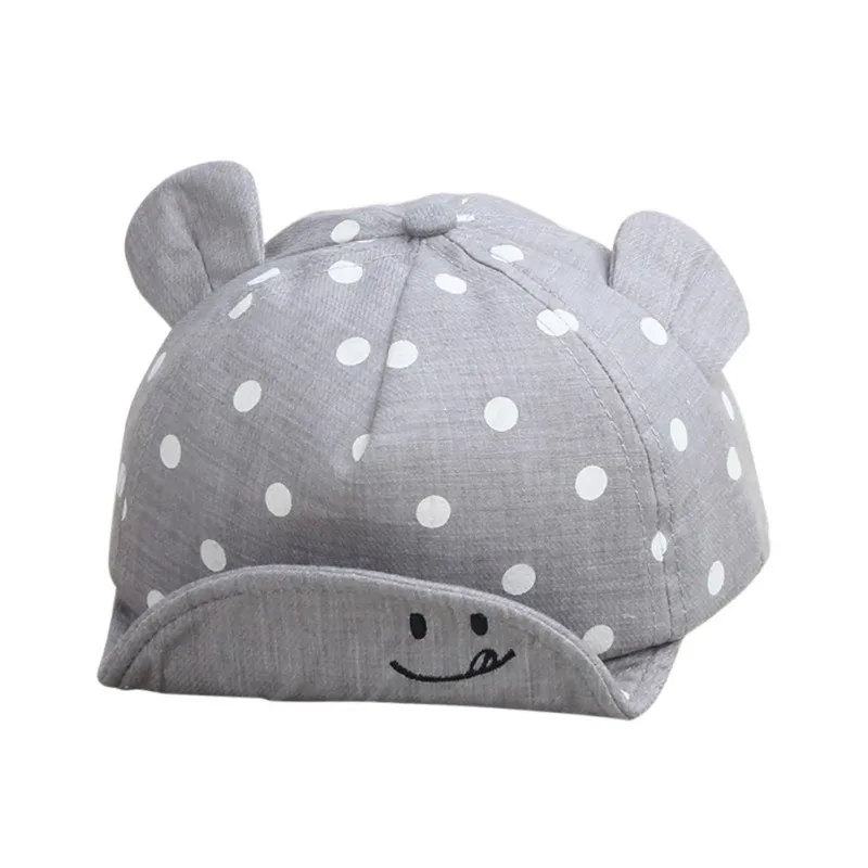 Cute Baby Hat Summer Baby Boys Girls Kids Cartoon newborn Hat Baseball Cap Sun hat for 1-2Y - Цвет: H