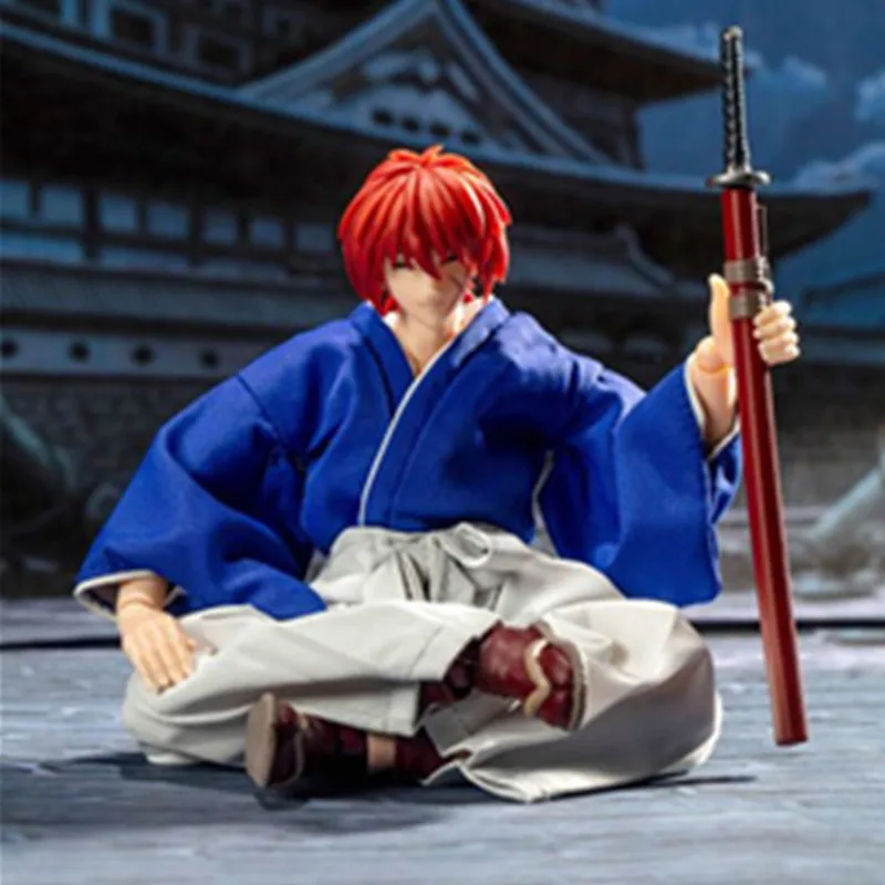 Фигурки героев мультфильма DASIN аниме Rurouni Kenshin HIMURA KENSHIN ПВХ Фигурки GT Модель игрушки
