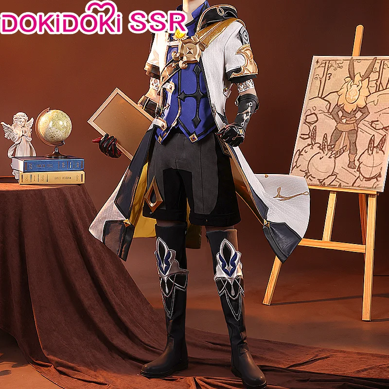 PRE-SALE DokiDoki-SSR Game Genshin Impact Albedo Косплей Костюм Хэллоуин | Тематическая одежда и