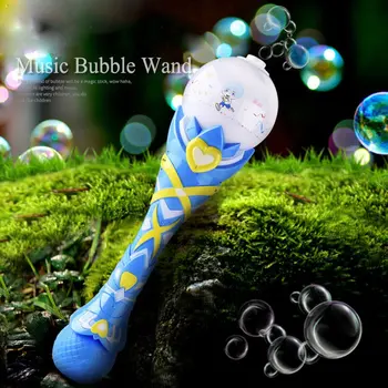 

Magic Electric Bubble Wand Toy Creative Light Music Playing Automatic Bubble Maker Sticks Durable Music Bubble Magic Stick Toy