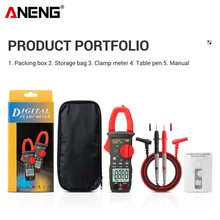 

ANENG ST181 182 183 Professional Digital Clamp Meter DC/AC Current Multimeter Pliers Ammeter Voltage Tester Car Voltmeter Test