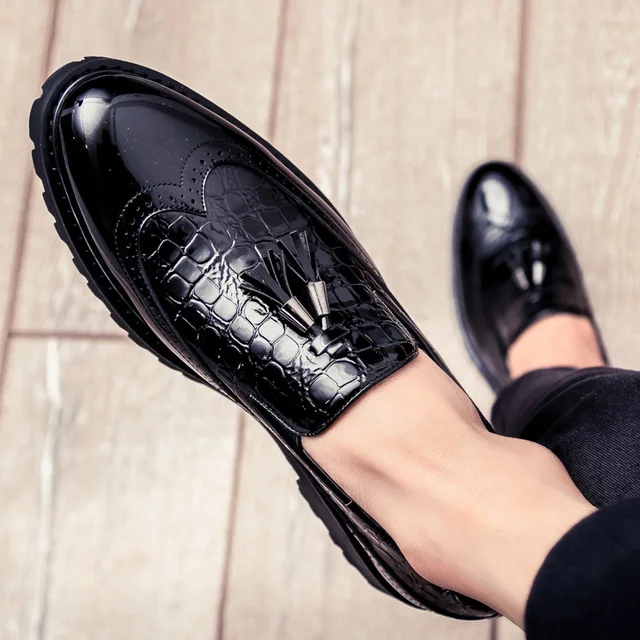 Новинка; брендовая мужская обувь из натуральной кожи; коллекция года; удобные мужские модельные туфли; роскошные дизайнерские свадебные модельные туфли на шнуровке; Мужская обувь лоферы