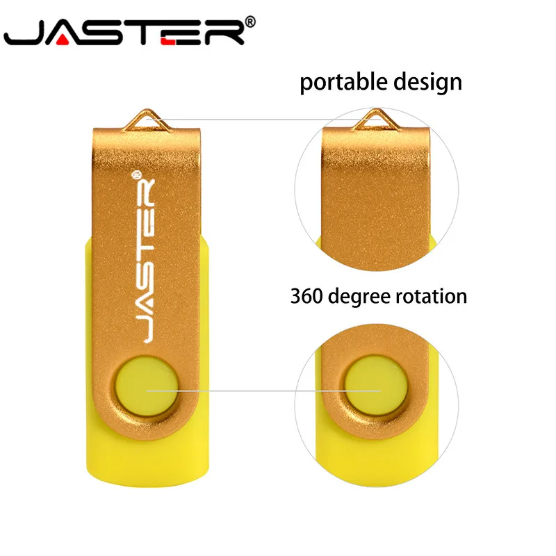 JASTER модный пластиковый вращающийся внешний накопитель USB 2 0 Флешка 4 ГБ 8 16 32 64 флэш