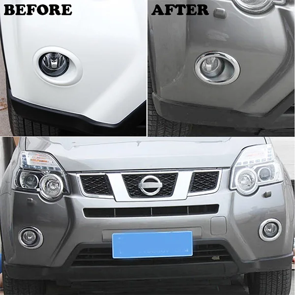 Для Nissan X Trail T31 2011 2012 2013 хромированный передний противотуманный светильник с