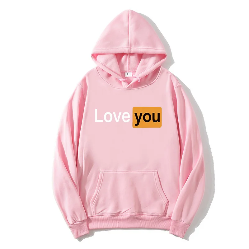 2020 принт LOVE YOU футболка с надписью про любовь мужские толстовки хип хоп Уличная