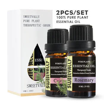 

2Pcs Rosemary & Cajeput Essential Oil Relax Fragrance Body Essential Oil Relieve Body Stress Essential Oil For Aromatherapy Lamp