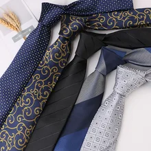 NEW Men's business suit 7cm hand tie striped solid color wedding trend casual manufacturer