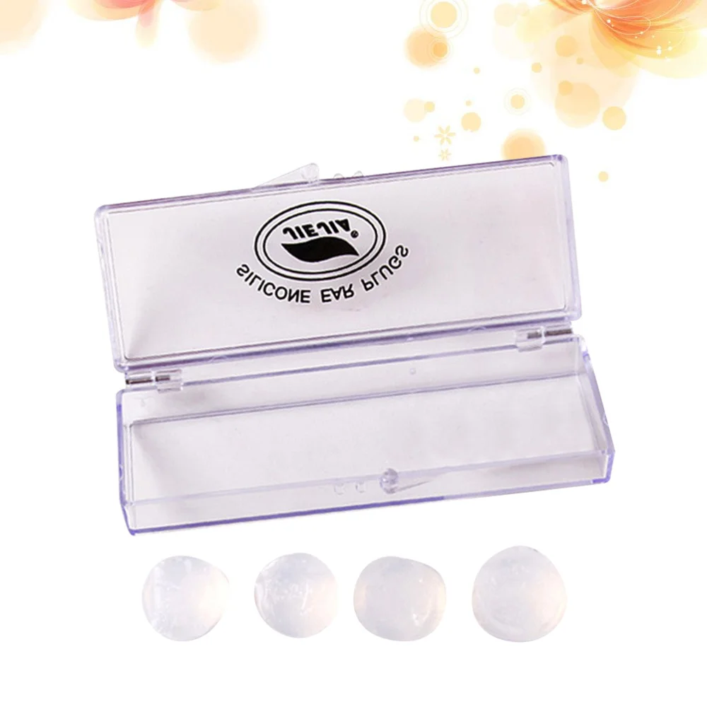 Профессиональные мягкие силиконовые заглушки для плавания 2 пары