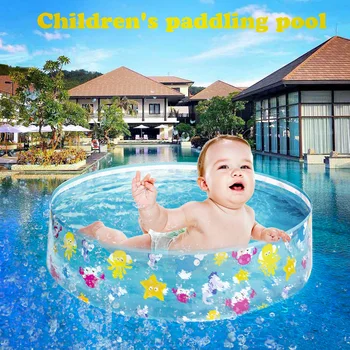 

For Kids Toy Home Use Indoor Outdoor Water Playing Animal Printed Hard PVC Swimming Pool Garden Yard Beach Family Fish Round