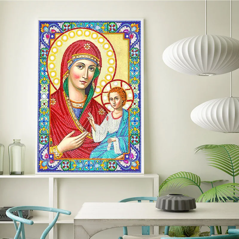 5D Diamond Embroidery Icons Bead DIY Diamond Painting Special Large Stone Crystal Mosaic Pictures Sale (3)