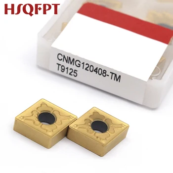 

10PCS CNMG120408 TM T9125 CNMG120404 TM T9125 External Turning Tool Carbide insert CNC blade carbide insert Machining center