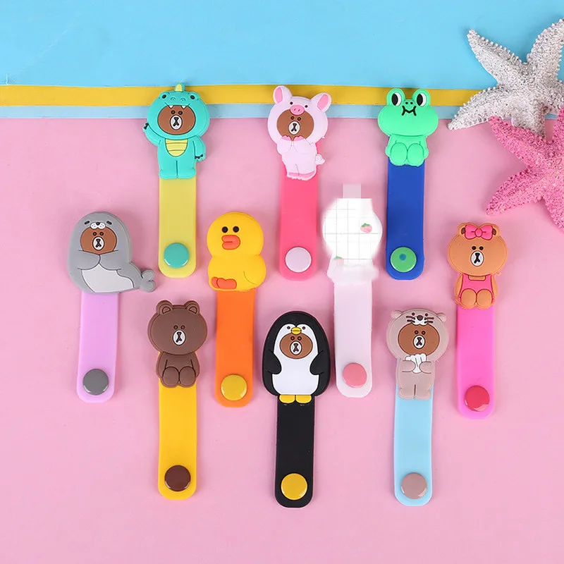 

Cartoon Animal Cable Organizer Bobbin Winder Protector Wire Cord Management Marker Holder Cover For Earphone Cable Winder