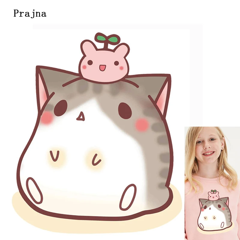 Термотрансферная наклейка Pulaqi с милыми животными на одежду виниловая печать