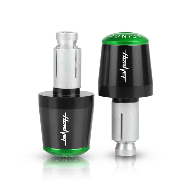 CNC 22MM Handlebar Grips Handle Bar Cap End Plugs For Honda CB600F CB599 CB650F Hornet 250 1998-2013 2008 2009 2010 2011 2012 Black-Green
