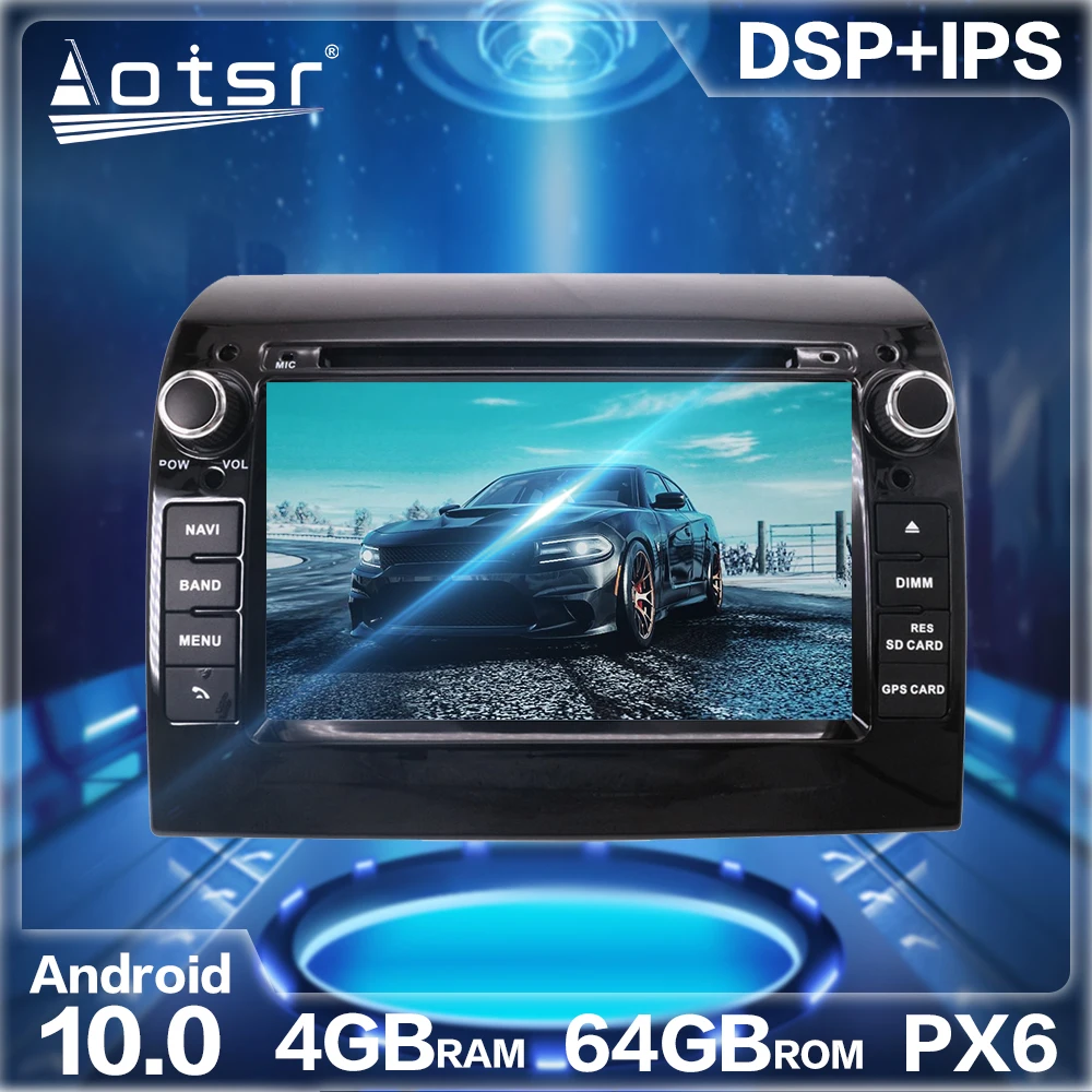 Android 10 Car Radio Player GPS Navigation DSP Wireless Carplay For Fiat Ducato 2006-2019 Car Auto Stereo HD Multimedia Headunit