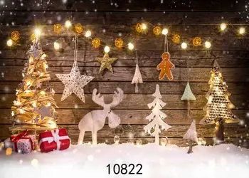 

SHUOZHIKE Vinyl Custom Photography Backdrops Prop Christmas day theme Photo Studio Background YS-5377