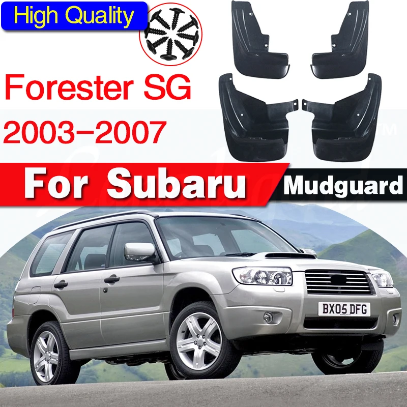 

Автомобильный брызговик для Subaru Forester SG 2003 ~ 2007, аксессуары для стайлинга, обновленная защита от брызг