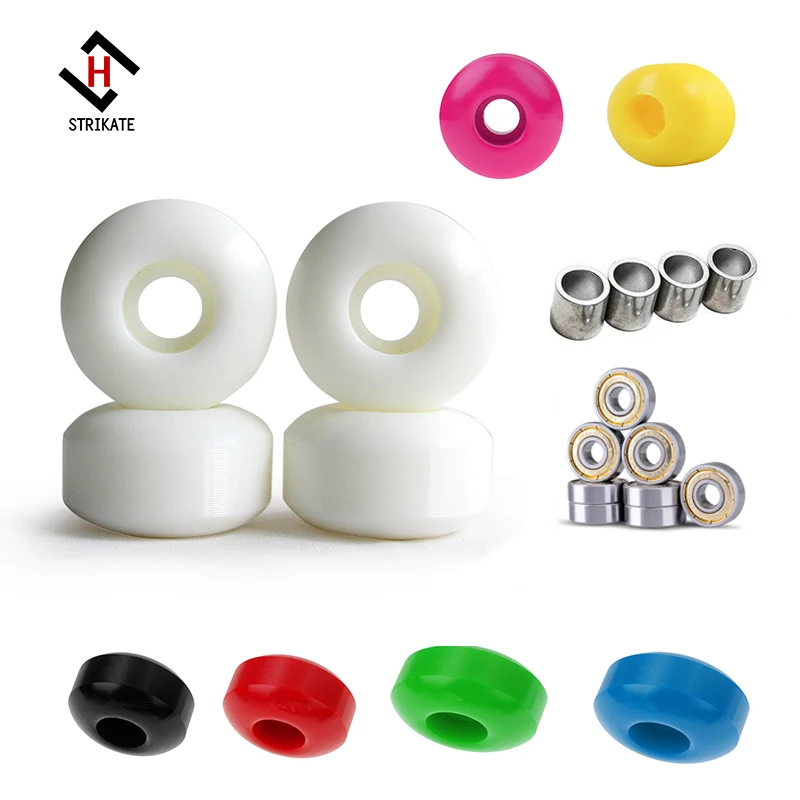 Skateboard Longboard Wheels 52mm 92A Road Skate Pro Action Motion Wheels 4pcs with 8pcs ABEC 11 silver seal Bearing 4pcs spacers skateboard accessories,skateboard wheel