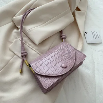 

2020 Summer New Women Bag Cover PU Korean Style Solid Color Temperament Shoulder Fashion All-match Small Square Bag TII5