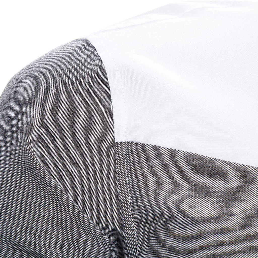 Мужские рубашки, рубашка Camisa hombre, модная, индивидуальная, цветная, Лоскутная, с длинными рукавами, ropa hombre, рубашка, мужская рубашка