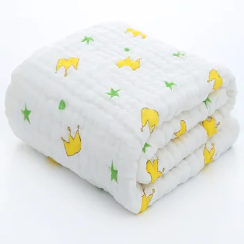 

Baby Blanket Keep Warm Quilt Newborn Comforter Cartoon Baby Six-layer Gauze Bath Towel For Children Baby Bedding Blankets