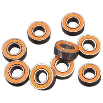 

10PCS 3X10X4mm S623 2RS CB ABEC7 Metal + Ceramic Hybrid Ceramic Ball Bearing