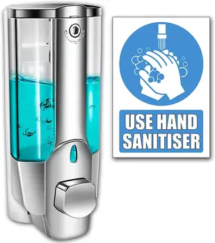 

Dispensador de jabón, dispensador de champú líquido de 350ml, dispensador Manual montado en la pared para baño, cocina, Hotel