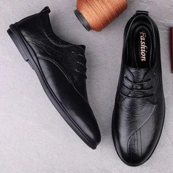 

black sports cuero Mens flat casual hot sapatos hombre for causal mens shoes 2020 loafers para fashion zapatos man masculino de