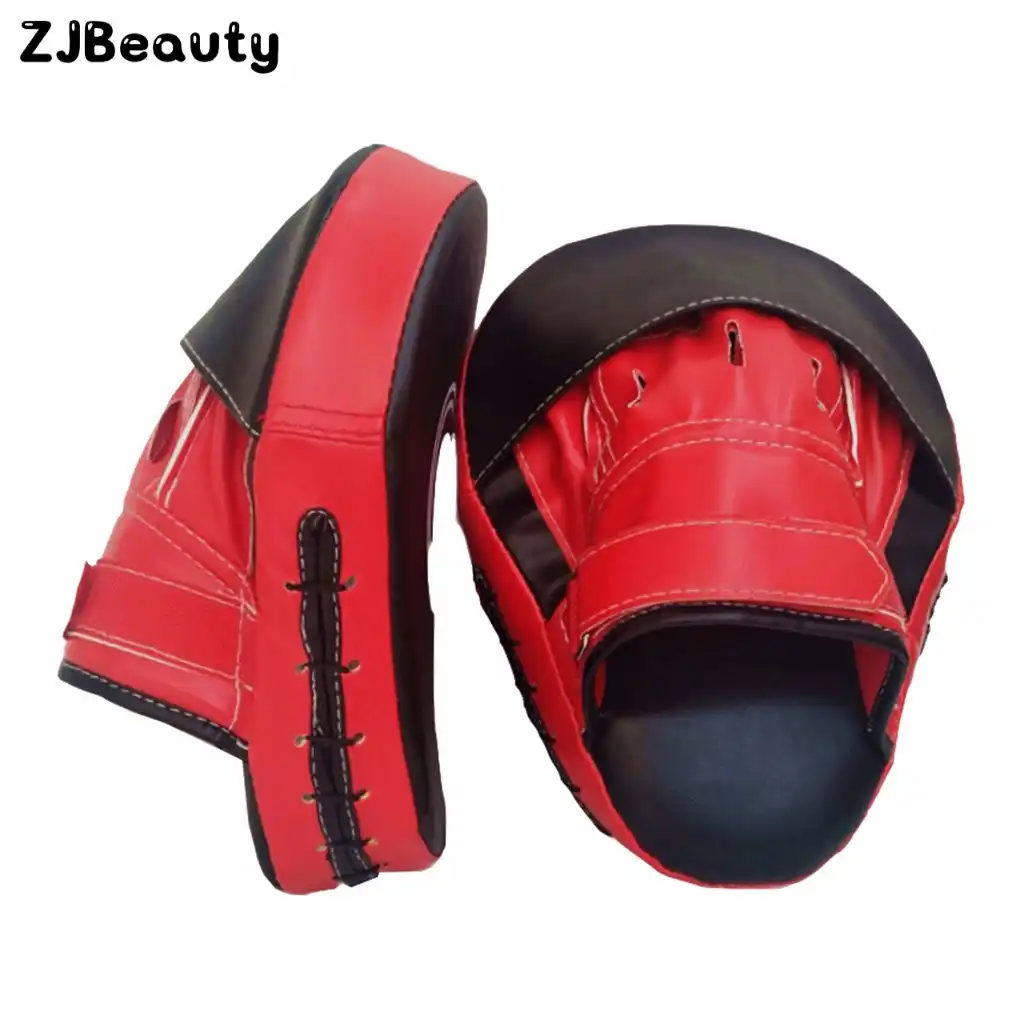 kickboxing gloves and pads