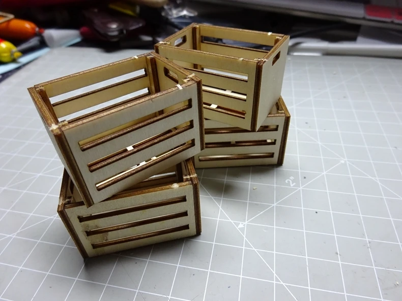 4 шт. корзина для мусора коробка фруктов и овощей украшение сцены Tamiya 1/14 RC