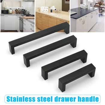 Furniture Drawer Handle Stainless Steel Accessories for Home Kitchen Cabinets HKS99