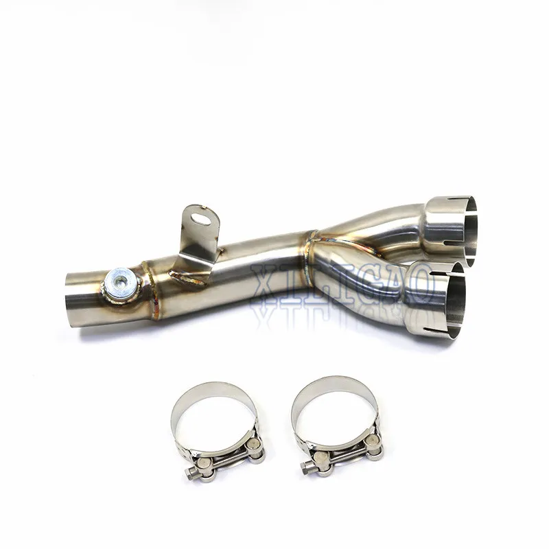 Средняя выхлопная труба мотоцикла для YZF-R6 R6 ссылку трубки Нержавеющая сталь