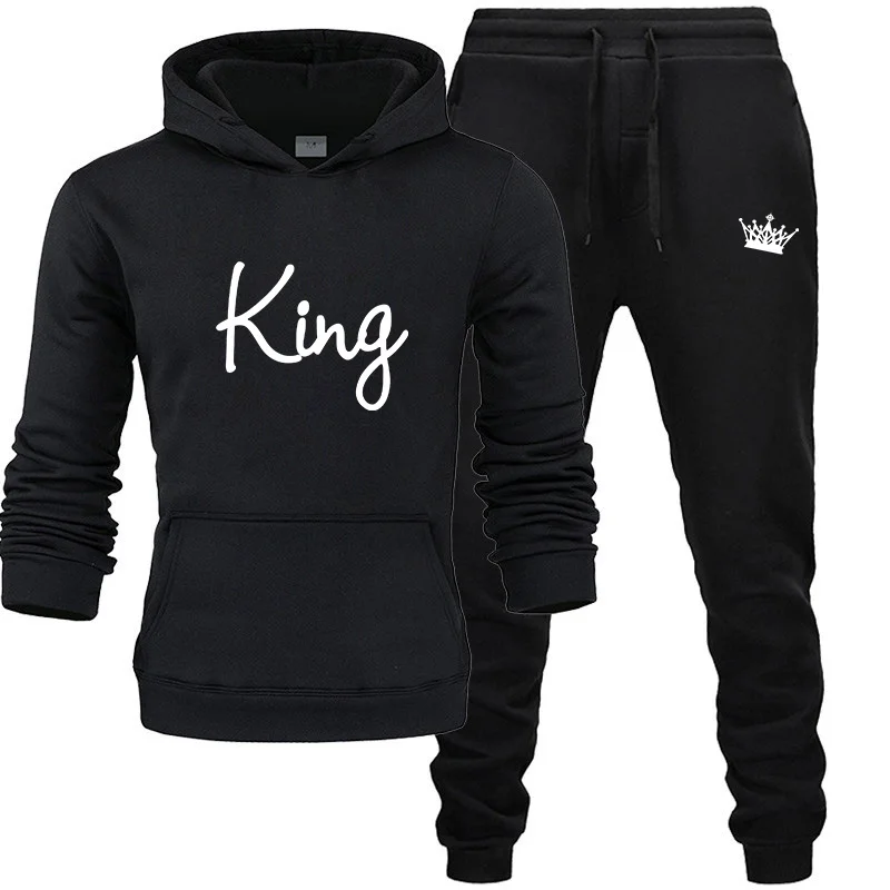 2020 Men's Sets king letter print hoodies+Pants Harajuku wholesale Sport Suits Casual Sweatshirts Tracksuit Sportswear 2020 Men's Sets king letter print hoodies+Pants Harajuku wholesale Sport Suits Casual Sweatshirts Tracksuit Sportswear