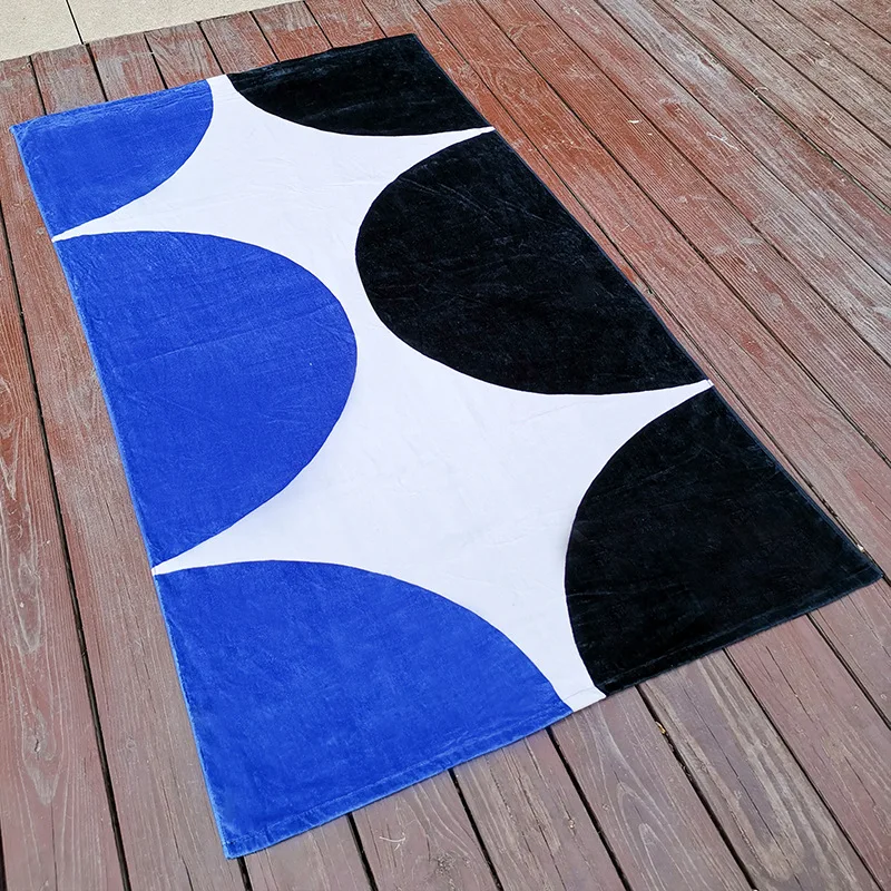 

Thick Bath Towel Multi-Dolphins Activity Printed Cut Velvet Lengthen 100% Cotton Bath Towel 800 Grams
