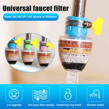 

Kitchen Faucet Activated Carbon Water Purifier Water Filter Purification System Remove Rust Sediment Filtering Suspe