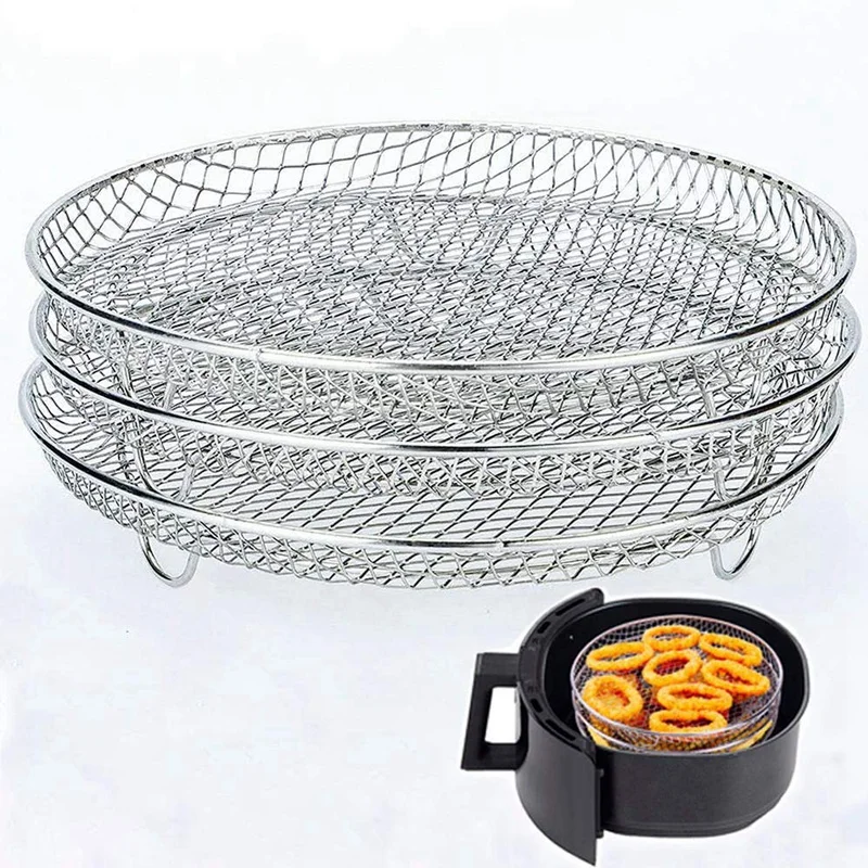 Stackable Air Fryer Racks Rectangle Air Fryer Mesh - Temu