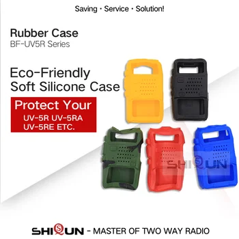 

Baofeng UV5R UV5RE UV5RA Radio Protection Rubber Cover BAOFENG Walkie Talkie Accessories UV-5R Silicone Rubber Case Five Colors