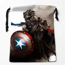 Пользовательские печати captain_америка сумки для покупок на шнурках дорожный мешочек для хранения плавать Туризм игрушка сумка унисекс мульти Size18-12-05-63
