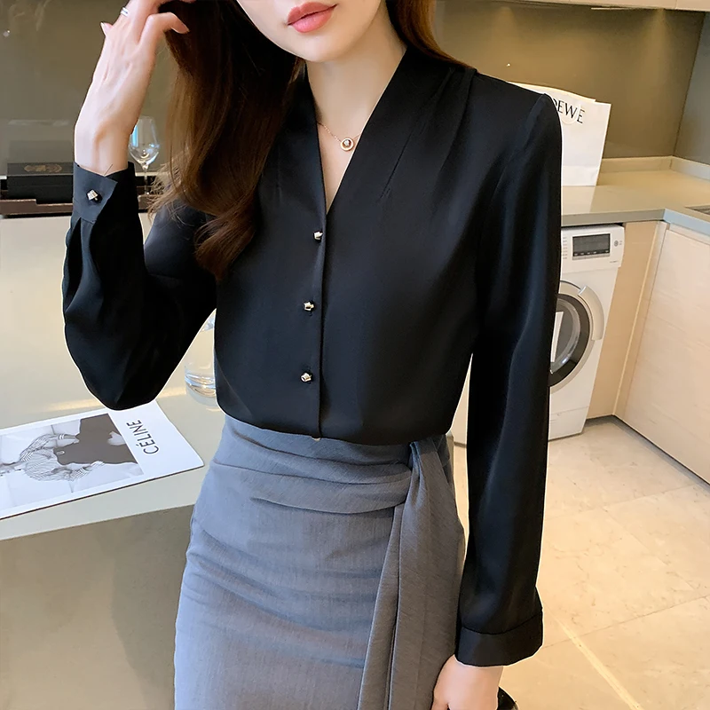 Blusas Elegantes  ž 2021 Ʈ ƾ  ũ   Ҹ v  ȭƮ  ָ 콺  2179