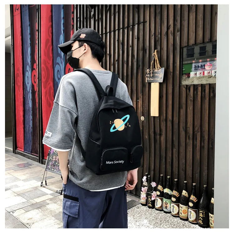Школьный ранец, женский корейский Harajuku Ulzzang, новинка, Ins, модный, Оксфорд, с принтом, на плечо, для книг, студентов, рюкзак для путешествий