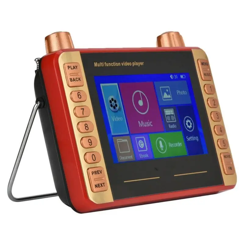

4.3" Mini MP3 Player Music Audio Video Recorder FM Radio TF Card USB 32GB U Disk smooth and clear effects.