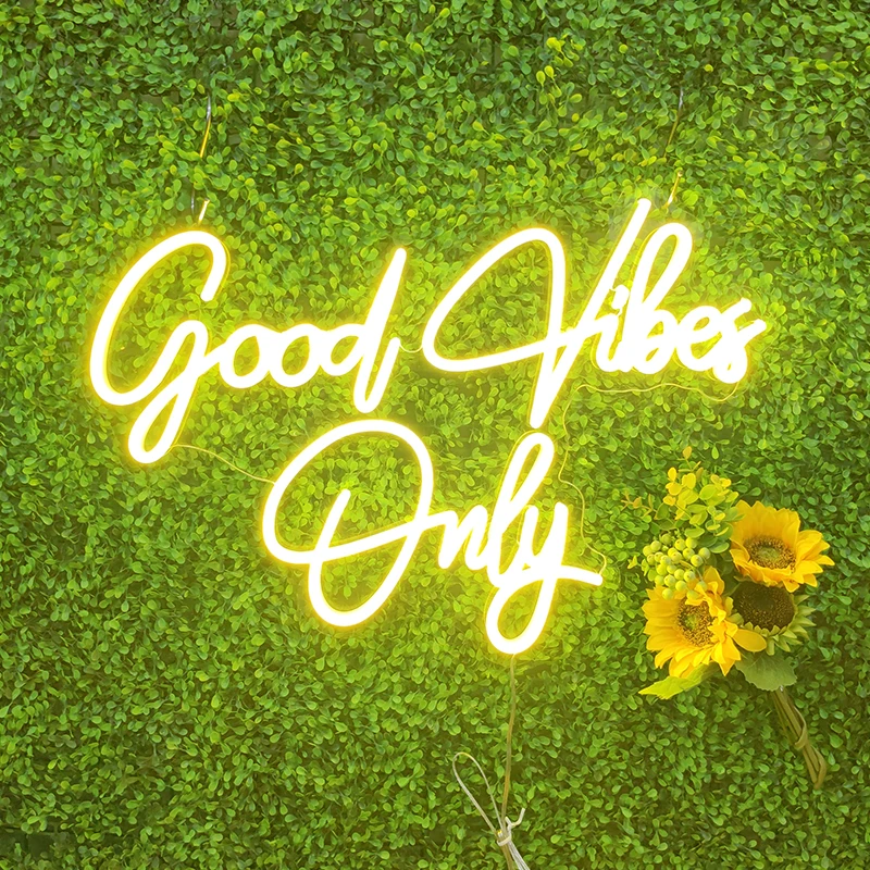 Неоновые вывески для спальни Good Vibes только неоновые на заказ 12 В акриловый
