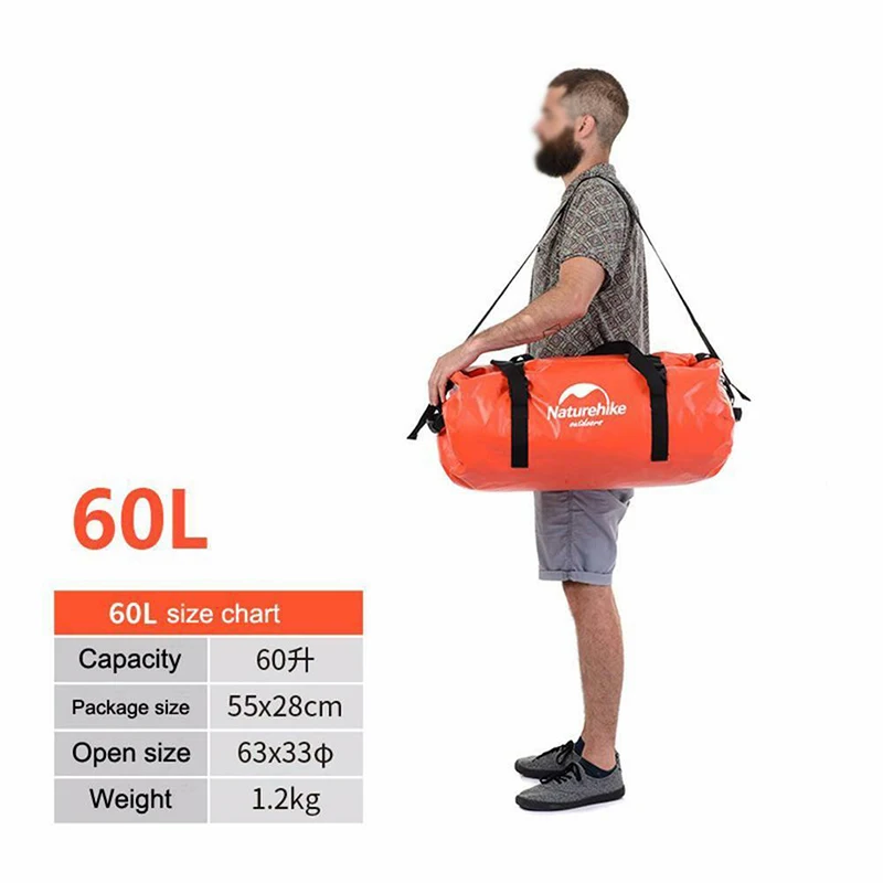 

40L/60L Waterproof Dry Bag Sack for Canoe Floating Boating Kayaking Camping