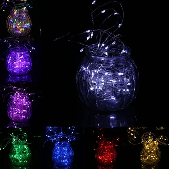 

6m LED Bright Silver Wire String Light Fairy Christmas Party Decor Lighting 3AA Battery Box with 8 Function Remote Control