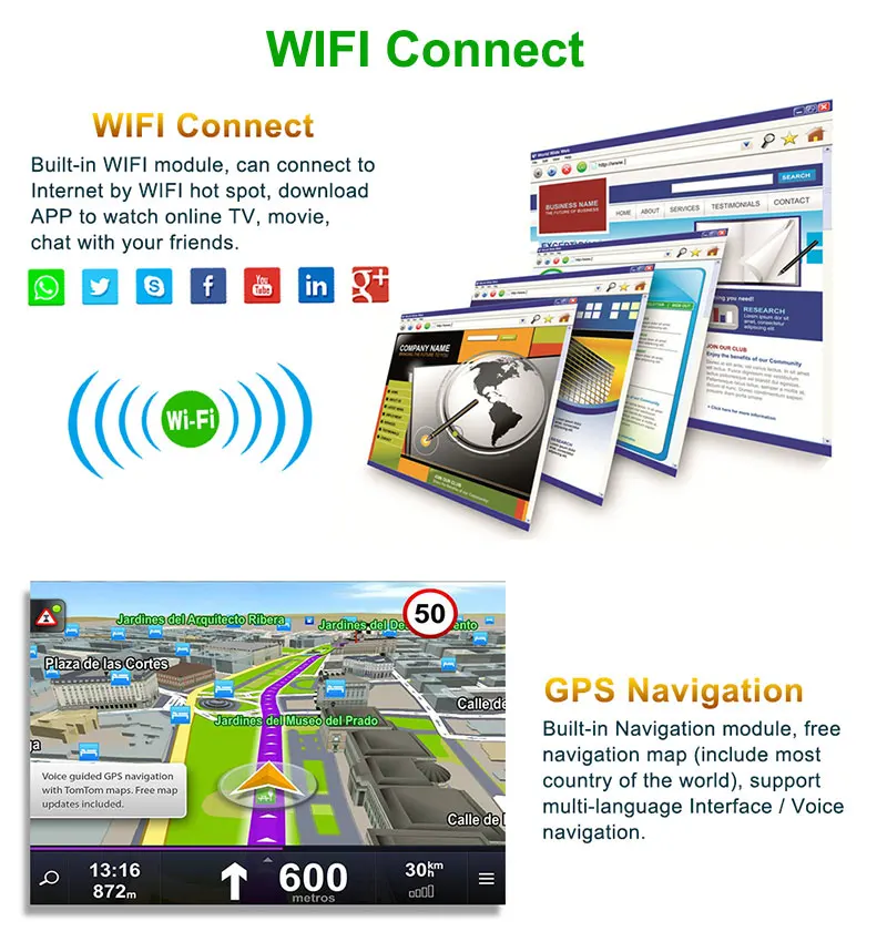 Essgoo Android автомобильный мультимедийный плеер 8,0 gps 2 Din авторадио радио для VW/Volkswagen/Golf/Polo/Passat/B7/B6/SEAT/Leon/Skoda