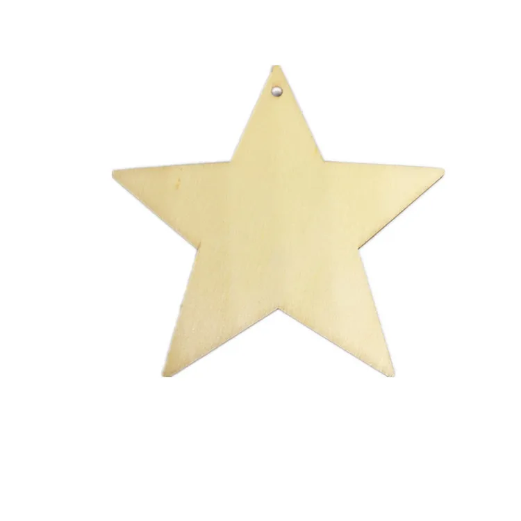 

Christmas Decoration Stars Wooden Pendants Pentagram Wooden Pendants Festival Party Wedding Decorations Wooden Stars Decorations