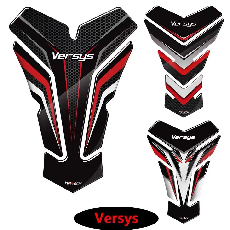 3D Resin Motorcycle Tank Pad Protector Sticker Case for KAWASAKI VERSYS 650 X300 VERSYS 1000 Models