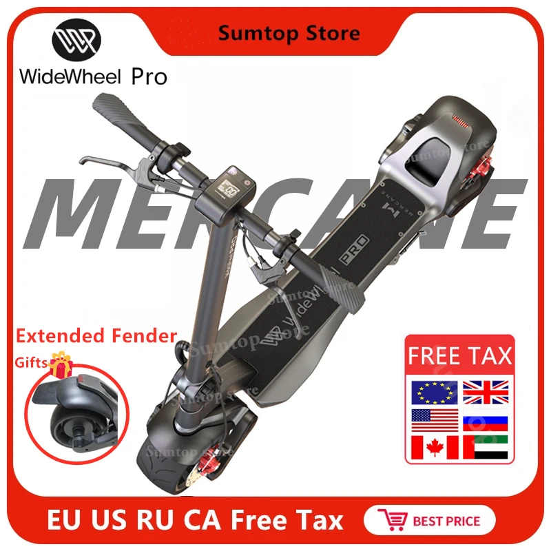 Смарт электрический скутер Mercane WideWheel Pro 48 В 1000 Вт широкое колесо двойной мотор