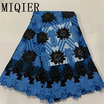 

MIQIER 2020 High Quality African nigerian Lace Fabric fabric for sewing Wedding Party Dress French Tulle lace Embroidered DFN179