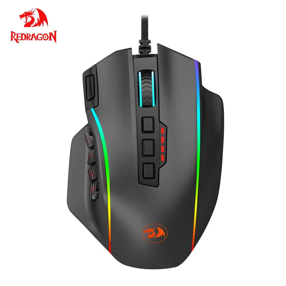 REDRAGON Perdiction M901-K Проводная игровая мышь USB 12400 Точек на дюйм программируемая
